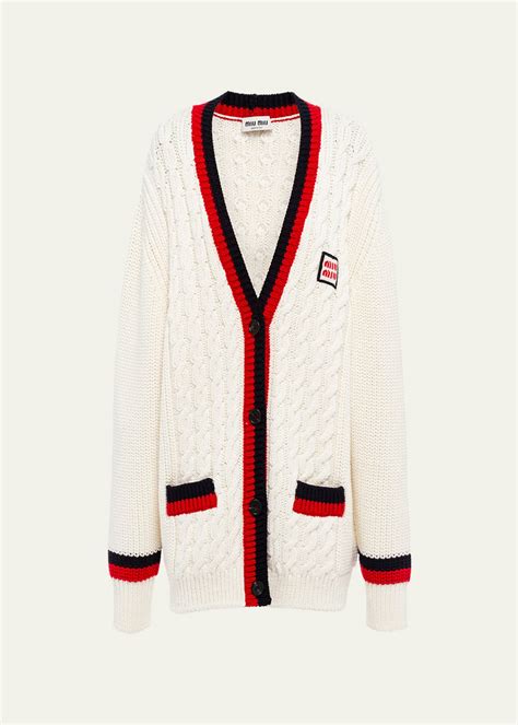 cardigan miu miu